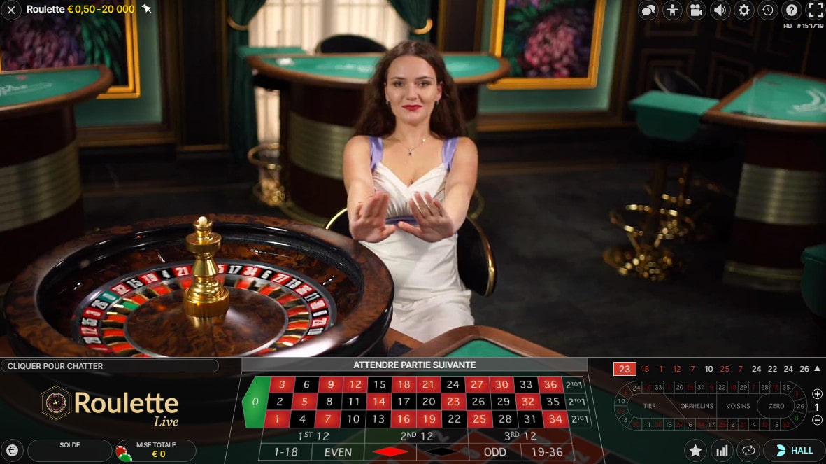 roulette en direct